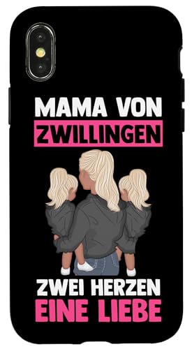 Mama Und Zwillinge Hülle für iPhone X/XS Mama Und Zwillinge Hülle für iPhone X/XS von Mutter Zwillingsmama Muttertag Zwillinge