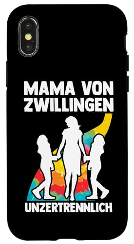 Mama Und Zwillinge Hülle für iPhone X/XS Mama Und Zwillinge Hülle für iPhone X/XS von Mutter Zwillingsmama Muttertag Zwillinge