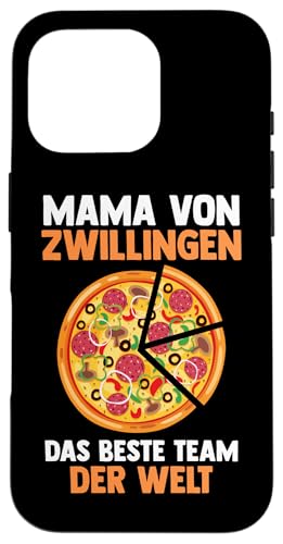 Mama Und Zwillinge Pizza Hülle für iPhone 16 Pro von Mutter Zwillingsmama Muttertag Zwillinge
