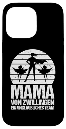 Superhelden Mama Und Zwillinge Hülle für iPhone 14 Pro Max von Mutter Zwillingsmama Muttertag Zwillinge