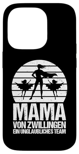Superhelden Mama Und Zwillinge Hülle für iPhone 14 Pro von Mutter Zwillingsmama Muttertag Zwillinge