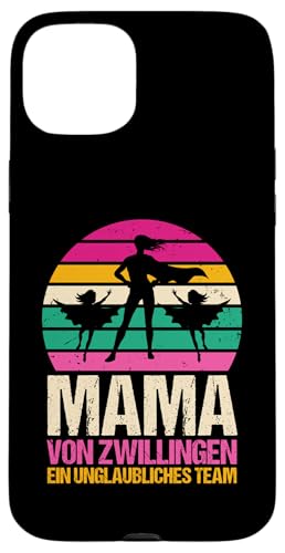 Superhelden Mama Und Zwillinge Hülle für iPhone 15 Plus von Mutter Zwillingsmama Muttertag Zwillinge