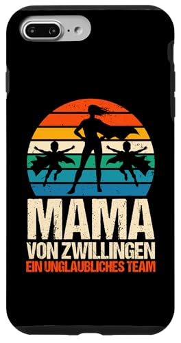 Superhelden Mama Und Zwillinge Hülle für iPhone 7 Plus/8 Plus von Mutter Zwillingsmama Muttertag Zwillinge