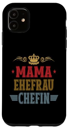 Beste Mama Ehefrau Chefin Lustig Muttertag Geschenkidee Frau Hülle für iPhone 11 Beste Mama Ehefrau Chefin Lustig Muttertag Geschenkidee Frau Hülle für iPhone 11 von Muttertagsgeschenk für Damen Geburtstagsgeschenk