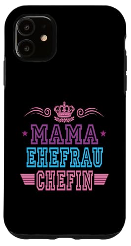 Beste Mama Ehefrau Chefin Lustig Muttertag Geschenkidee Frau Hülle für iPhone 11 Beste Mama Ehefrau Chefin Lustig Muttertag Geschenkidee Frau Hülle für iPhone 11 von Muttertagsgeschenk für Damen Geburtstagsgeschenk