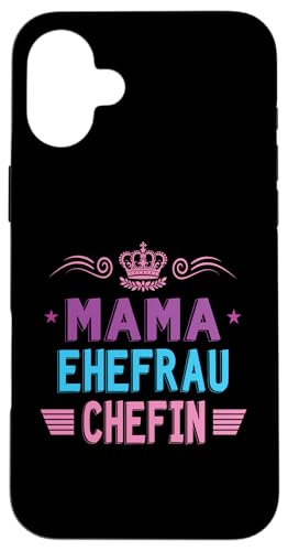 Beste Mama Ehefrau Chefin Lustig Muttertag Geschenkidee Frau Hülle für iPhone 16 Plus Beste Mama Ehefrau Chefin Lustig Muttertag Geschenkidee Frau Hülle für iPhone 16 Plus von Muttertagsgeschenk für Damen Geburtstagsgeschenk