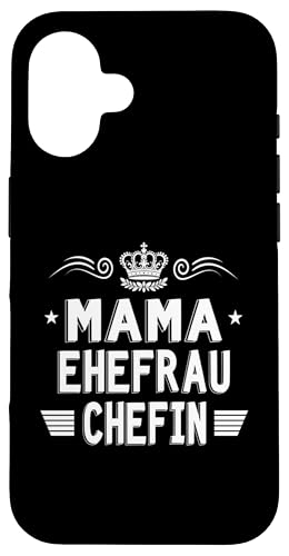 Beste Mama Ehefrau Chefin Lustig Muttertag Geschenkidee Frau Hülle für iPhone 16 Beste Mama Ehefrau Chefin Lustig Muttertag Geschenkidee Frau Hülle für iPhone 16 von Muttertagsgeschenk für Damen Geburtstagsgeschenk