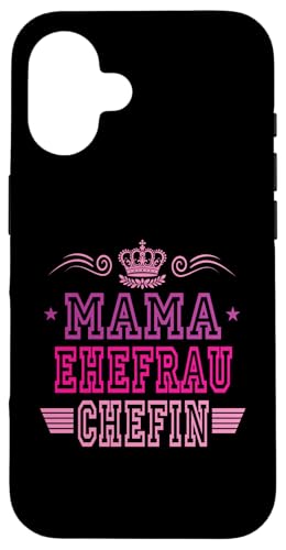 Beste Mama Ehefrau Chefin Lustig Muttertag Geschenkidee Frau Hülle für iPhone 16 Beste Mama Ehefrau Chefin Lustig Muttertag Geschenkidee Frau Hülle für iPhone 16 von Muttertagsgeschenk für Damen Geburtstagsgeschenk