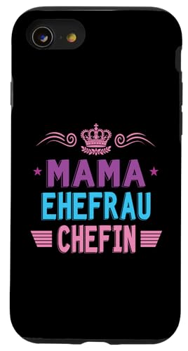 Beste Mama Ehefrau Chefin Lustig Muttertag Geschenkidee Frau Hülle für iPhone SE (2020) / 7 / 8 von Muttertagsgeschenk für Damen Geburtstagsgeschenk