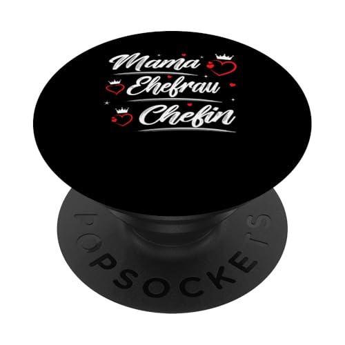 Beste Mama Ehefrau Chefin Lustig Muttertag Geschenkidee Frau PopSockets Klebender PopGrip Beste Mama Ehefrau Chefin Lustig Muttertag Geschenkidee Frau PopSockets Klebender PopGrip von Muttertagsgeschenk für Damen Geburtstagsgeschenk