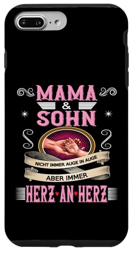 Mama und Sohn Muttertag Geburtstag Geschenkidee Partnerlook Hülle für iPhone 7 Plus/8 Plus von Muttertagsgeschenk für Damen Geburtstagsgeschenk