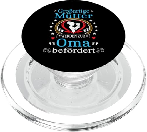Muttertag Großartige Mütter Werden Zur Oma Befördert Damen PopSockets PopGrip für MagSafe Muttertag Großartige Mütter Werden Zur Oma Befördert Damen PopSockets PopGrip für MagSafe von Muttertagsgeschenk für Damen Geburtstagsgeschenk