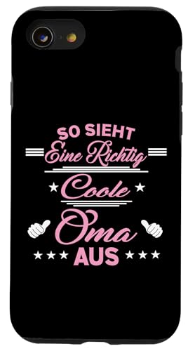 So sieht eine richtig coole Oma aus Lustig Muttertag Omi Hülle für iPhone SE (2020) / 7 / 8 von Muttertagsgeschenk für Damen Oma Beste Oma