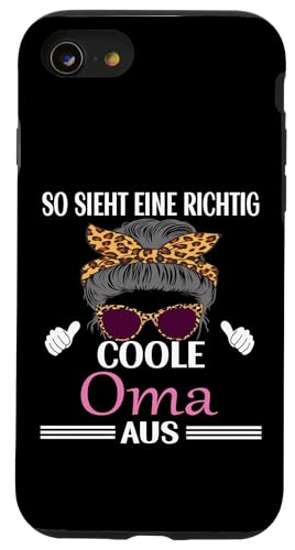 So sieht eine richtig coole Oma aus Lustig Muttertag Omi Hülle für iPhone SE (2020) / 7 / 8 von Muttertagsgeschenk für Damen Oma Beste Oma