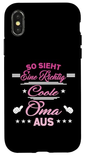 So sieht eine richtig coole Oma aus Lustig Muttertag Omi Hülle für iPhone X/XS So sieht eine richtig coole Oma aus Lustig Muttertag Omi Hülle für iPhone X/XS von Muttertagsgeschenk für Damen Oma Beste Oma