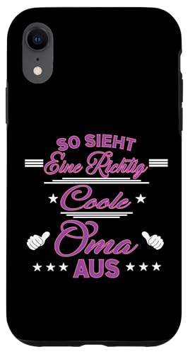 So sieht eine richtig coole Oma aus Lustig Muttertag Omi Hülle für iPhone XR So sieht eine richtig coole Oma aus Lustig Muttertag Omi Hülle für iPhone XR von Muttertagsgeschenk für Damen Oma Beste Oma
