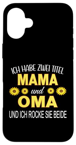 Ich Habe Zwei Titel Mama & Oma Muttertag Oma Geschenk Spruch Hülle für iPhone 16 Plus Ich Habe Zwei Titel Mama & Oma Muttertag Oma Geschenk Spruch Hülle für iPhone 16 Plus von Muttertagsgeschenk für Oma Mama Muttertag Blumen