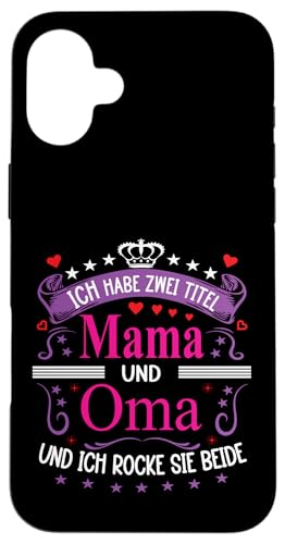 Ich Habe Zwei Titel Mama & Oma Muttertag Spruch Geburtstag Hülle für iPhone 16 Plus Ich Habe Zwei Titel Mama & Oma Muttertag Spruch Geburtstag Hülle für iPhone 16 Plus von Muttertagsgeschenk für Oma & Mama Muttertag Blumen
