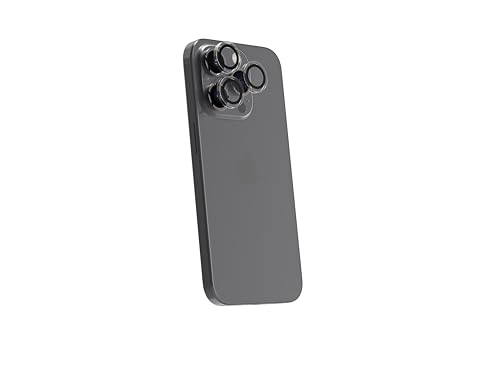 Tiger Glass Plus Camera Ring iPhone 15 Pro / 15 Pro Max – Schutz für Fotoobjektive – robust 9H – garantiert Absolute Klarheit – Applikator für einfache und präzise Anbringung von Muvit