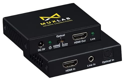 HDMI auf HDMI mit Audio-Embedder | 4K2K @ 50/60Hz (4:4:4) | HDMI 2.0b (18Gbps) | HDCP 2.2 | DVI 1.0 von Muxlab