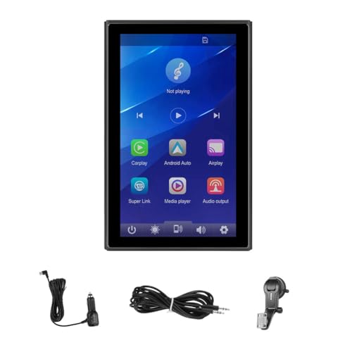 Muyilanc Tragbarer Kabelloser Carplay-Bildschirm mit Unterstützung für Hoch- und Querformatdarstellung, Mirror Link, Bluetooth, AUX-Eingang und GPS-Car-Audio-Empfänger Muyilanc Tragbarer Kabelloser Carplay-Bildschirm mit Unterstützung für Hoch- und Querformatdarstellung, Mirror Link, Bluetooth, AUX-Eingang und GPS-Car-Audio-Empfänger von Muyilanc
