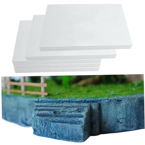 Foam Board, 5pcs 11, 8x7.9x1.6in Hochdichte Schaum glattes DIY -Bastellandschaftsblock für die Herstellung der Modellierungsskulptur Foam Board, 5pcs 11, 8x7.9x1.6in Hochdichte Schaum glattes DIY -Bastellandschaftsblock für die Herstellung der Modellierungsskulptur von Muzrunq