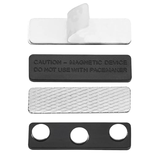 Starkes magnetisches Namensschild mit Magnetverschluss, Abzeichen-Magnetclip, Namensschild-Verschluss, industrielle Stärke, starke Gewebehaftung, schwarz, für Männer, Frauen, Mitarbeiter Starkes magnetisches Namensschild mit Magnetverschluss, Abzeichen-Magnetclip, Namensschild-Verschluss, industrielle Stärke, starke Gewebehaftung, schwarz, für Männer, Frauen, Mitarbeiter von Mwkbbn