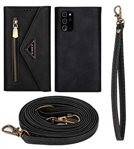 Schutzhülle für Samsung Galaxy S24 Ultra, mattes Leder, Brieftaschen-Handyhülle mit Reißverschluss, abnehmbarer Handschlaufe und Schultergurt Schutzhülle für Samsung Galaxy S24 Ultra, mattes Leder, Brieftaschen-Handyhülle mit Reißverschluss, abnehmbarer Handschlaufe und Schultergurt von Mxinxiu