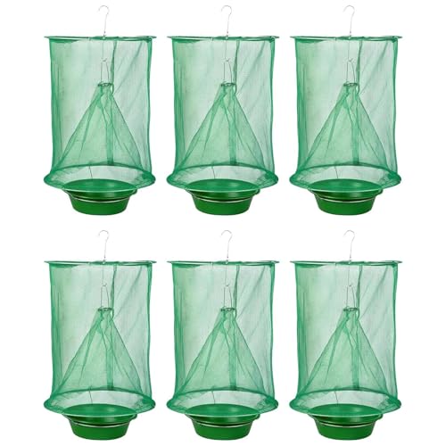 6 Stück Fliegenfallen Netz Ranch Fliegenfänger Zum Aufhängen Wasserdicht Und Wiederverwendbar Käfigfalle Für Scheune, Garten, Terrasse, Camping, 24 X 33 Cm 6 Stück Fliegenfallen Netz Ranch Fliegenfänger Zum Aufhängen Wasserdicht Und Wiederverwendbar Käfigfalle Für Scheune, Garten, Terrasse, Camping, 24 X 33 Cm von Mxshc