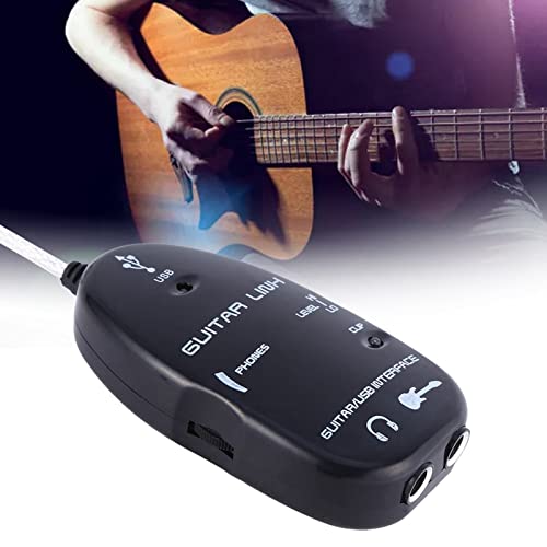 Mxtech Guitar Link-Schnittstelle, Gitarre zu USB USB-Gitarrenkabel, USB Guitar Link-Kabel für PC-Aufnahmeadapter von Mxtech