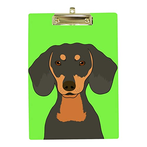 Kunststoff-Klemmbrett A4 Briefgröße Low Profile Clip, Niedlicher Dackel Hund Klemmbretter für Student Schule Büro, Clipboard 21,8 x 31 cm mit Metall-Loch zum Aufhängen Kunststoff-Klemmbrett A4 Briefgröße Low Profile Clip, Niedlicher Dackel Hund Klemmbretter für Student Schule Büro, Clipboard 21,8 x 31 cm mit Metall-Loch zum Aufhängen von My Daily