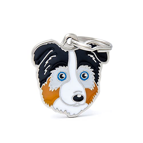 Plakette MyFamily Australian Shepherd platte Hund kostenlosen Gravur Brauch Plakette MyFamily Australian Shepherd platte Hund kostenlosen Gravur Brauch von My Family