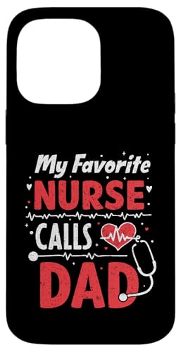 Meine Lieblingskrankenschwester nennt mich Papa Vatertag der Tochter Krankenschwester Hülle für iPhone 14 Pro Max Meine Lieblingskrankenschwester nennt mich Papa Vatertag der Tochter Krankenschwester Hülle für iPhone 14 Pro Max von My Favorite Nurse Calls Me Dad Father’s Day Nurse