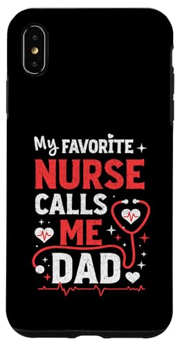 Meine Lieblingskrankenschwester nennt mich Papa Vatertag der Tochter Krankenschwester Hülle für iPhone XS Max Meine Lieblingskrankenschwester nennt mich Papa Vatertag der Tochter Krankenschwester Hülle für iPhone XS Max von My Favorite Nurse Calls Me Dad Father’s Day Nurse