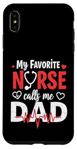 My Favorite Nurse Calls Me Dad Father's Day Nurse Heartbeat Hülle für iPhone XS Max My Favorite Nurse Calls Me Dad Father's Day Nurse Heartbeat Hülle für iPhone XS Max von My Favorite Nurse Calls Me Dad Father’s Day Nurse