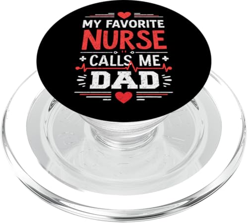 My Favorite Nurse Calls Me Dad Funny Father's Day Nurse Dad PopSockets PopGrip für MagSafe My Favorite Nurse Calls Me Dad Funny Father's Day Nurse Dad PopSockets PopGrip für MagSafe von My Favorite Nurse Calls Me Dad Father’s Day Nurse