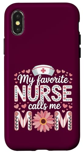 My Favorite Nurse Calls Me Mom Shirt für Muttertag Mama Hülle für iPhone X/XS My Favorite Nurse Calls Me Mom Shirt für Muttertag Mama Hülle für iPhone X/XS von My Favorite Nurse Calls Me Mom Mothers Day Mom tee