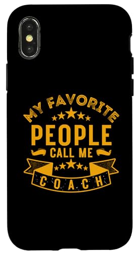 Meine Lieblingsleute nennen mich Coach Lustiges Vatertags-Coaching Hülle für iPhone X/XS Meine Lieblingsleute nennen mich Coach Lustiges Vatertags-Coaching Hülle für iPhone X/XS von My Favorite People Call Me Coach Father's Day 2025