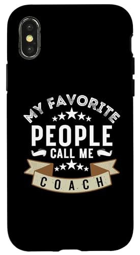 Meine Lieblingsleute nennen mich Coach Lustiges Vatertags-Coaching Hülle für iPhone X/XS Meine Lieblingsleute nennen mich Coach Lustiges Vatertags-Coaching Hülle für iPhone X/XS von My Favorite People Call Me Coach Father's Day 2025