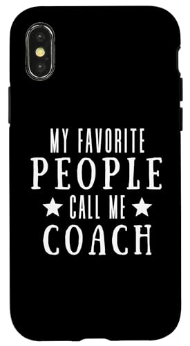 Meine Lieblingsleute nennen mich Coach Lustiges Vatertags-Coaching Hülle für iPhone X/XS Meine Lieblingsleute nennen mich Coach Lustiges Vatertags-Coaching Hülle für iPhone X/XS von My Favorite People Call Me Coach Father's Day 2025