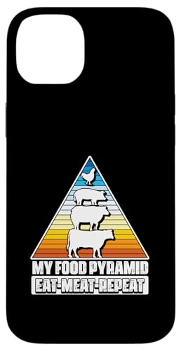 My Food Pyramid Meat Eater Barbecue Lover Grillen BBQ Hülle für iPhone 14 Plus von My Food Pyramid BBQ Meat Eater Gift