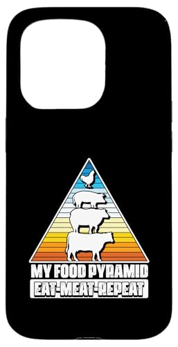 My Food Pyramid Meat Eater Barbecue Lover Grillen BBQ Hülle für iPhone 15 Pro von My Food Pyramid BBQ Meat Eater Gift