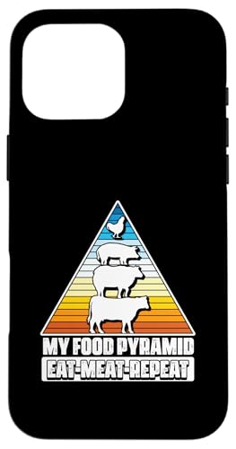 My Food Pyramid Meat Eater Barbecue Lover Grillen BBQ Hülle für iPhone 16 Pro Max von My Food Pyramid BBQ Meat Eater Gift
