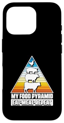My Food Pyramid Meat Eater Barbecue Lover Grillen BBQ Hülle für iPhone 16 Pro von My Food Pyramid BBQ Meat Eater Gift