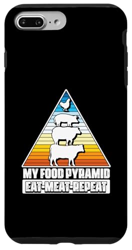 My Food Pyramid Meat Eater Barbecue Lover Grillen BBQ Hülle für iPhone 7 Plus/8 Plus von My Food Pyramid BBQ Meat Eater Gift