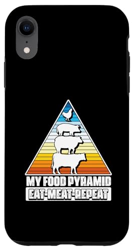 My Food Pyramid Meat Eater Barbecue Lover Grillen BBQ Hülle für iPhone XR von My Food Pyramid BBQ Meat Eater Gift