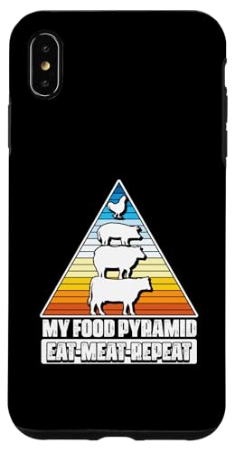 My Food Pyramid Meat Eater Barbecue Lover Grillen BBQ Hülle für iPhone XS Max von My Food Pyramid BBQ Meat Eater Gift