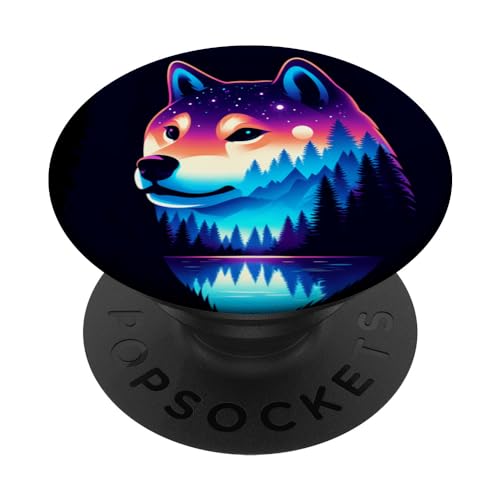 Spirit Animal Shiba Inu Hundebesitzer Männer Frauen Kinder PopSockets mit austauschbarem PopGrip von My Furry Companion Wear Store