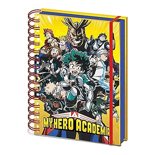 My Hero Academia Notizbuch A5 mit Spiralbindung (Radial Character Burst) von My Hero Academia