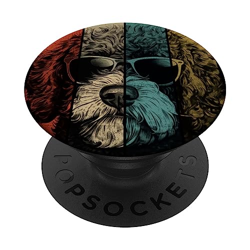 Vintage Lagotto Romagnolo Hund Mutter Papa Kinder Herren Damen PopSockets Klebender PopGrip Vintage Lagotto Romagnolo Hund Mutter Papa Kinder Herren Damen PopSockets Klebender PopGrip von My Lagotto Romagnolo Best Dog